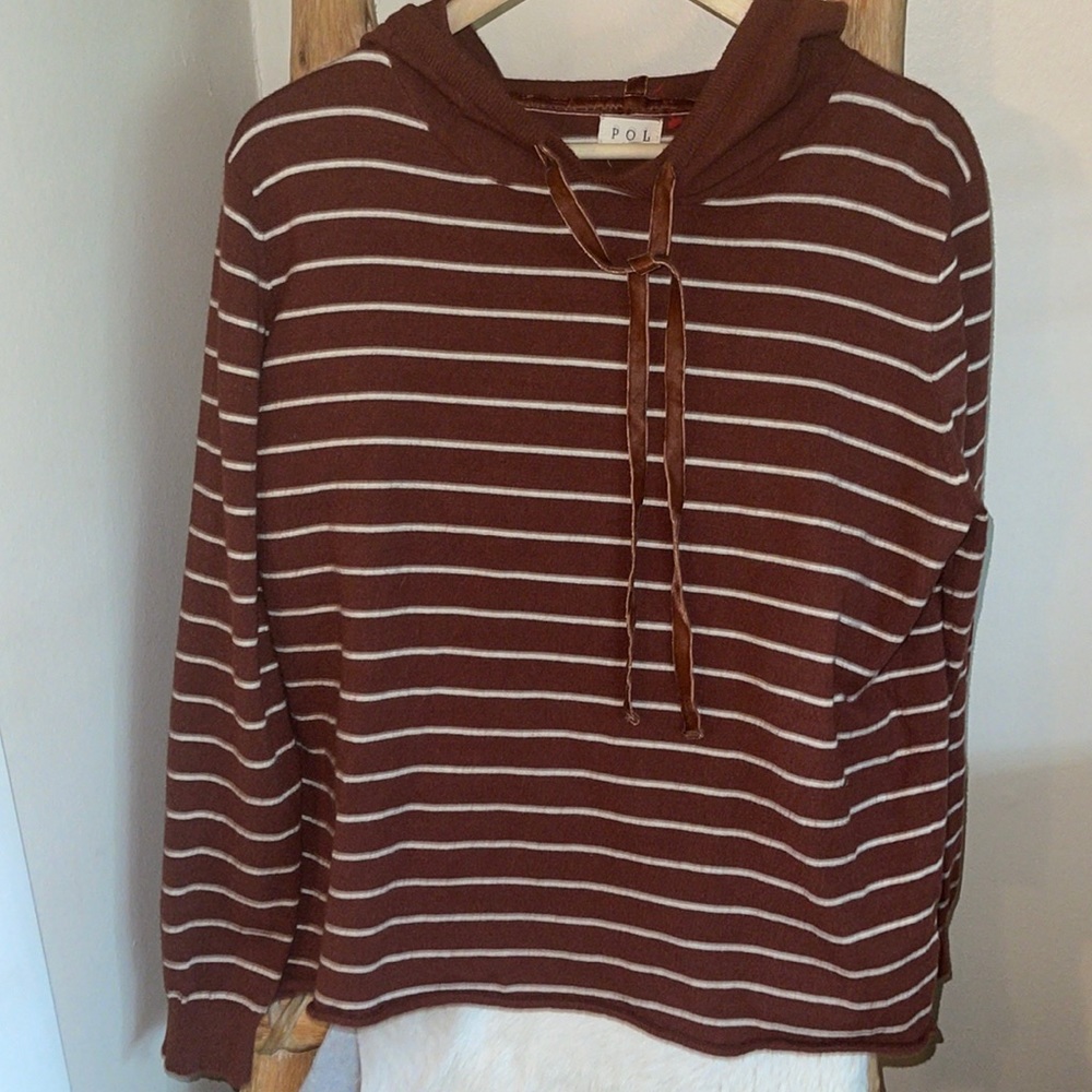 POL Striped Hoodie